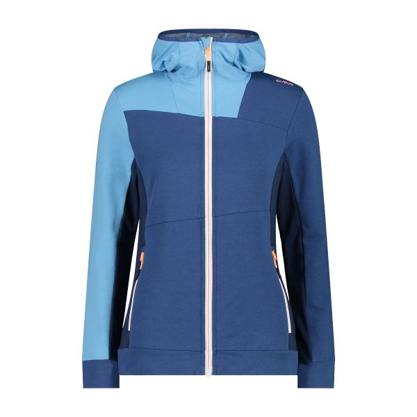 Bluza damska z kapturem CMP. Niebieskie bluzy CMP, m, bez wzorów, z tkaniny, z kapturem. Za 253.00 zł.