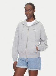 Calvin Klein Jeans Bluza Monologo LV047B270G Szary Regular Fit. Szare bluzy Calvin Klein Jeans, l, bez wzorów, z bawełny, bez kaptura. Za 479.99 zł.