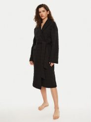 Calvin Klein Underwear Szlafrok Robe 000QS7316E Czarny. Czarne szlafroki Calvin Klein Underwear, l, bez wzorów, z syntetyku, bez ramiączek, bez kaptura. Za 559.99 zł.