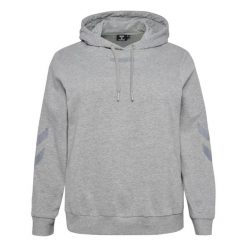 Damska bluza z kapturem Hummel Legacy Plus. Szare bluzy Hummel, bez wzorów, z kapturem. Za 250.00 zł.
