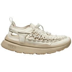 Damskie sandały turystyczne Keen Uneek WK. Białe sandały Keen, bez wzorów, sportowe, bez obcasa, bez zapięcia. Za 568.15 zł.