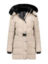 Canadian Peak Płaszcz pikowany "Bettineak" w kolorze beżowym rozmiar: XL. Brązowe płaszcze Canadian Peak, xl, bez wzorów, z tkaniny, bez kaptura. Za 352.21 zł.