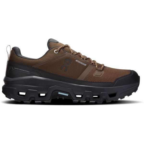 Buty damskie On Cloudrock Low Waterproof. Czarne trekkingi On, z gumy, trekkingowe. Za 909.99 zł.