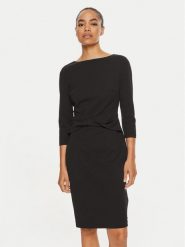 Calvin Klein Sukienka koktajlowa K20K207470 Czarny Slim Fit. Czarne sukienki Calvin Klein, bez wzorów, z syntetyku, wizytowe, bez kołnierzyka, bez ramiączek. Za 619.99 zł.