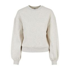 Damska bluza oversized crew neck Urban Classics. Szare bluzy Urban Classics, bez wzorów, bez kaptura. Za 198.50 zł.