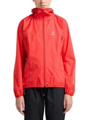 Haglöfs Kurtka funkcyjna "L,I,M PROOF" w kolorze czerwonym rozmiar: L. Czerwone kurtki sportowe Haglöfs, l, bez wzorów, bez kaptura, outdoorowe. Za 456.87 zł.