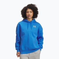 Bluza Under Armour Icon Fleece Hoodie. Niebieskie bluzy Under Armour, bez wzorów, bez kaptura. Za 259.99 zł.