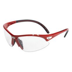 Okulary ochronne do squasha Dunlop Protective Eyewear Comp Players. Czerwone okulary przeciwsłoneczne Dunlop, bez wzorów, sportowe. Za 140.55 zł.