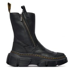 Botki Dr. Martens. Czarne botki Dr. Martens, bez wzorów, bez obcasa, na płaskiej podeszwie, bez zapięcia. Za 1,039.00 zł.