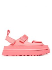Ugg Sandały W Goldenglow 1152685 Różowy. Czerwone sandały UGG, bez wzorów, z tworzywa sztucznego, bez obcasa, na płaskiej podeszwie, bez zapięcia. Za 469.99 zł.