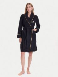 LAUREN RALPH LAUREN Szlafrok ILN42471 Czarny. Czarne szlafroki Lauren Ralph Lauren, xs, bez wzorów, z syntetyku, bez ramiączek, bez kaptura. Za 459.99 zł.