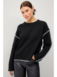 Ellos Sweter "Mia" w kolorze czarnym rozmiar: M. Czarne swetry ellos, m, bez wzorów, bez ramiączek. Za 123.25 zł.