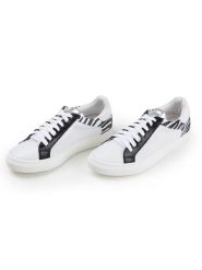Anna Morellini Skórzane sneakersy "Gemmarina" w kolorze białym rozmiar: 39. Białe trampki Anna Morellini, bez wzorów, bez zapięcia. Za 386.53 zł.