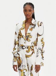 Versace Jeans Couture Marynarka 78HAQ704 Biały Slim Fit. Białe marynarki i żakiety Versace Jeans Couture, bez wzorów, z jeansu. Za 1,619.00 zł.