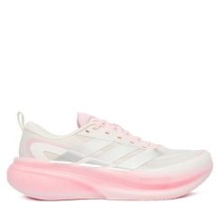 Buty do biegania adidas. Białe obuwie sportowe Adidas, bez zapięcia, do biegania. Za 569.99 zł.