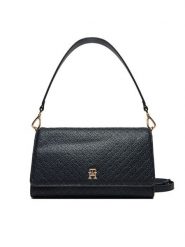Tommy Hilfiger Torebka AW0AW16933 Granatowy. Niebieskie torebki klasyczne TOMMY HILFIGER, bez wzorów, ze skóry, bez dodatków. Za 379.99 zł.