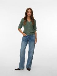 Vero Moda Kardigan w kolorze zielonym rozmiar: XL. Zielone kardigany Vero Moda, s, bez wzorów, z wiskozy. Za 82.99 zł.