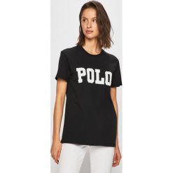 Polo Ralph Lauren - Top. Czarne koszulki polo Polo Ralph Lauren, s, bez wzorów, z bawełny, bez kołnierzyka, bez ramiączek. W wyprzedaży za 199.90 zł.