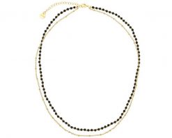 Naszyjnik z mosiądzu pozłacany z agatami. Naszyjniki Artelioni, pozłacane. Za 199.00 zł.