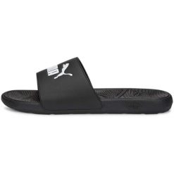 Klapki basenowe dla dorosłych Puma Cool Cat 2.0. Białe klapki Puma, bez wzorów, z materiału, bez obcasa. Za 169.00 zł.