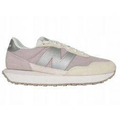 Buty na co dzień damskie NEW BALANCE 237 skóra. Brązowe obuwie sportowe New Balance, ze skóry, bez zapięcia, trekkingowe. Za 389.00 zł.
