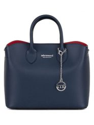 Mia Tomazzi Skórzana torebka "Aspromonte" w kolorze granatowym - 32 x 26 x 16 cm rozmiar: onesize. Niebieskie torby na ramię Mia Tomazzi, bez wzorów, z materiału, przez ramię, bez dodatków. Za 347.99 zł.