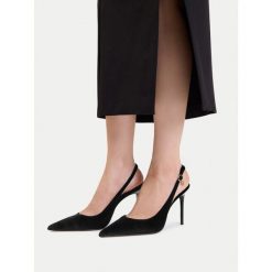 Szpilki Nine West. Czarne szpilki Nine West, bez wzorów, bez obcasa, na szpilce, bez zapięcia. Za 229.99 zł.