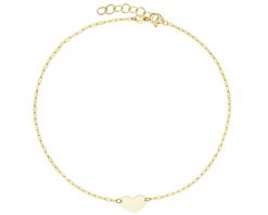 Złota bransoletka - serce. Żółte bransoletki Apart, złote. Za 469.00 zł.