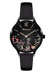 Tamaris Zegarek kwarcowy w kolorze czarnym rozmiar: onesize. Czarne, analogowe zegarki Tamaris, metalowe. Za 130.99 zł.
