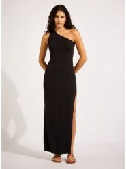 Seafolly Sukienka w kolorze czarnym rozmiar: XL. Czarne sukienki Seafolly, xl, bez wzorów, bez kołnierzyka, bez ramiączek, maxi. Za 178.56 zł.