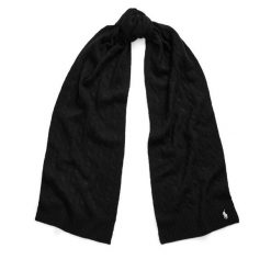 Szalik Polo Ralph Lauren. Czarne szaliki Polo Ralph Lauren, bez wzorów. Za 679.99 zł.