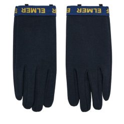 Rękawiczki Elmer. Niebieskie rękawiczki Elmer, bez wzorów, z dzianiny. Za 269.99 zł.
