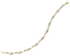 Bransoletka z żółtego złota z diamentami - 18 cm - 0,03 ct - próba 375. Żółte bransoletki Apart, z diamentem, złote. Za 3,490.00 zł.