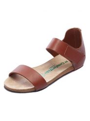 Comfortfusse Skórzane sandały w kolorze jasnobrązowym rozmiar: 41. Brązowe sandały Comfortfüße, bez wzorów, klasyczne, z otwartym noskiem, bez obcasa, bez zapięcia. Za 217.99 zł.