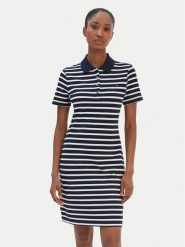 Tommy Hilfiger Sukienka codzienna 1985 WW0WW43228 Granatowy Slim Fit. Niebieskie sukienki TOMMY HILFIGER, na co dzień, s, bez wzorów, z bawełny, bez kołnierzyka, bez ramiączek, proste. Za 499.99 zł.