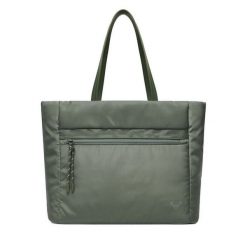 Torebka Roxy. Zielone shopper Roxy, bez wzorów, bez dodatków. Za 169.99 zł.
