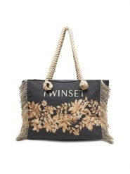 TWINSET Torebka 251LB7AAA Czarny. Czarne torebki klasyczne Twinset, bez wzorów, z materiału, bez dodatków. Za 439.99 zł.