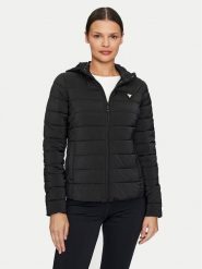 Guess Kurtka przejściowa Solid Heavy Diann V4YL04 WF3X0 Czarny Regular Fit. Czarne kurtki Guess, xs, z aplikacjami, z syntetyku, bez kaptura. Za 539.99 zł.