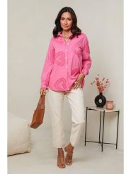 Le Monde du Lin Lniana bluzka w kolorze różowym rozmiar: 38/40. Różowe bluzki Le Monde du Lin, bez wzorów, ze lnu, bez kołnierzyka, bez ramiączek. Za 121.99 zł.