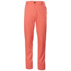 Damskie spodnie o regularnym kroju Helly Hansen Dock chinos. Czerwone spodnie dresowe Helly Hansen, bez wzorów. Za 468.00 zł.