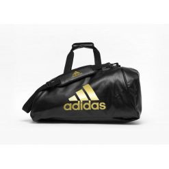 Torba sportowa 2 w 1 adidas PU. Czarne torby na ramię Adidas, bez wzorów, sportowe, na ramię, bez dodatków. Za 422.50 zł.