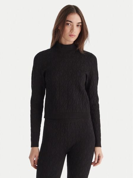 MICHAEL Michael Kors Golf MF5619YJWV Czarny Slim Fit. Czarne golfy MICHAEL Michael Kors, s, bez wzorów, z syntetyku, bez ramiączek. Za 579.99 zł.