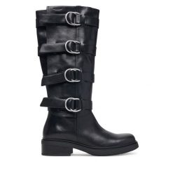 Kozaki Vagabond Shoemakers. Czarne kozaki Vagabond Shoemakers, bez obcasa, na płaskiej podeszwie, bez zapięcia. Za 1,519.00 zł.