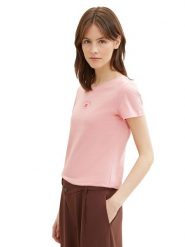 Tom Tailor Koszulka w kolorze jasnoróżowym rozmiar: XL. Różowe bluzki Tom Tailor, xl, bez wzorów, z bawełny, bez kołnierzyka, bez ramiączek. Za 28.51 zł.