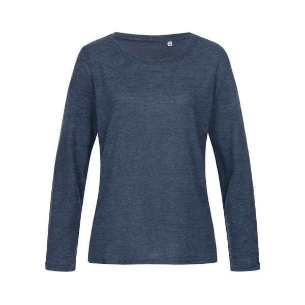 Damska Koszulka Z Długim Rękawem Z Dzianiny. Niebieskie bluzki STEDMAN, xl, bez wzorów, z dzianiny, sportowe, bez kołnierzyka, bez ramiączek. Za 105.99 zł.