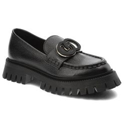 Czarne Mokasyny Chebello Modne Obuwie Damskie. Czarne mokasyny CheBello, z aplikacjami, z jeansu, bez obcasa. Za 539.00 zł.