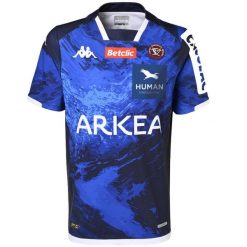 Trzecia koszulka Union Bordeaux-Bègles Kombat Pro 2023/24. Białe bluzki Kappa, bez wzorów, sportowe, bez kołnierzyka, bez ramiączek. Za 615.00 zł.