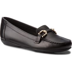 Mokasyny GEOX - D Annytah Moc A D84BMA 00043 C9999 Black. Czarne mokasyny Geox, z aplikacjami, ze skóry ekologicznej, bez obcasa. W wyprzedaży za 289.00 zł.