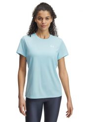 Under Armour Koszulka sportowa w kolorze błękitnym rozmiar: S. Niebieskie koszulki sportowe Under Armour, bez wzorów, z materiału, bez ramiączek, outdoorowe. Za 74.81 zł.