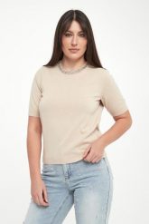 Sweter damski z krótkim rękawem Krissi JOOP!. Swetry Joop!, xs, bez wzorów, bez ramiączek. Za 899.00 zł.